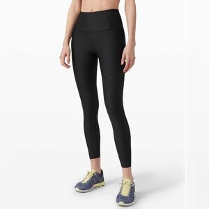 Lululemon 6 Zoned In Tight Black Leggings